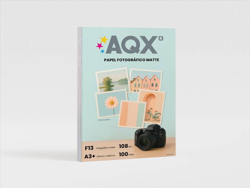 Papel Fotografico Matte A3+ 108grs por 100 Hojas AQX F13