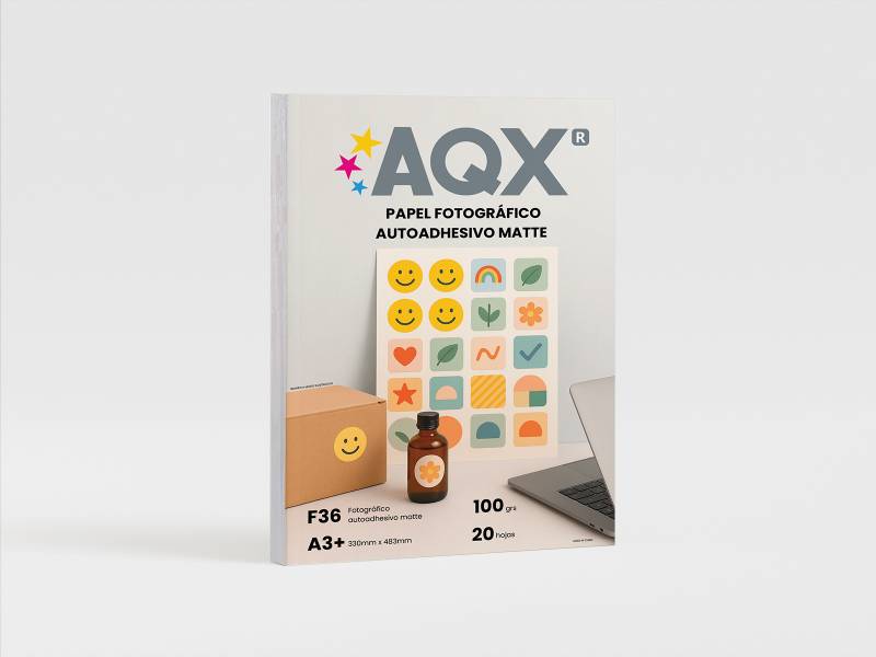 Papel Autoadhesivo Matte A3+ 100grs por 20 Hojas AQX F36