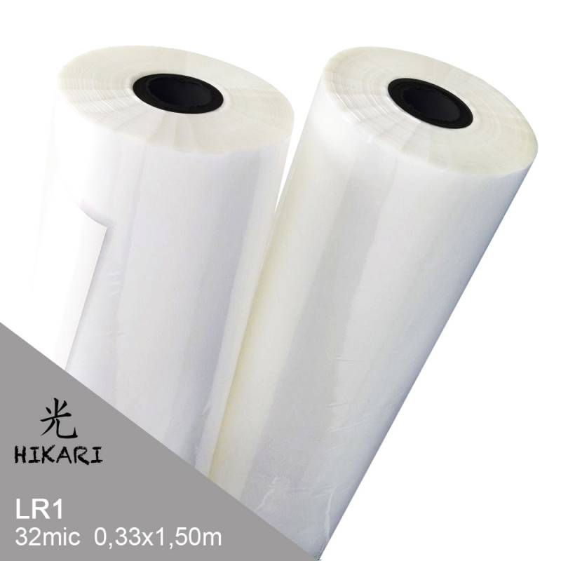 Film para Laminadora LR1 32mic Rollo 33cm x 150m