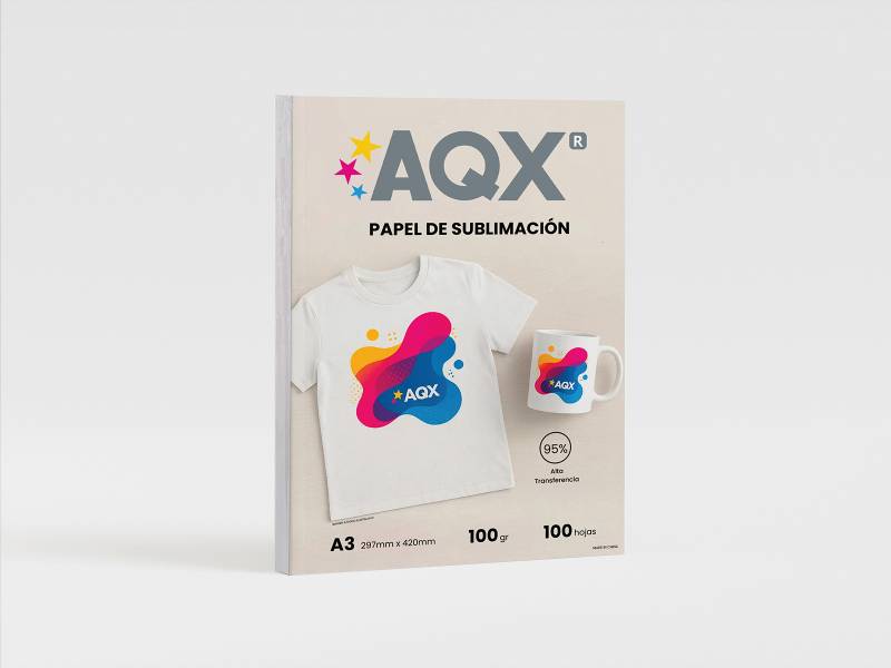 Papel de sublimacion A3 100grs por 100 Hojas AQX SUB02