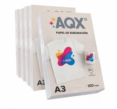 Papel de sublimacion A3 100grs por 500 Hojas AQX SUB02