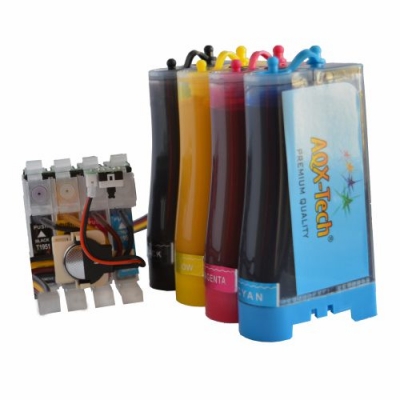 Sistema Continuo de Sublimacion Para Epson XP 201 211 400ml AQX