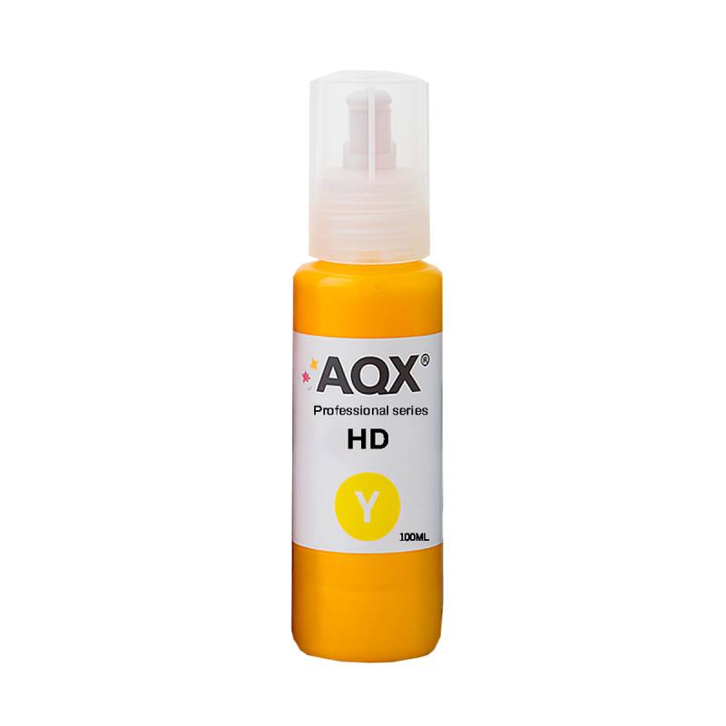 Tinta AQX HD 100ml Litro Amarillo P / HP GT52 GT53