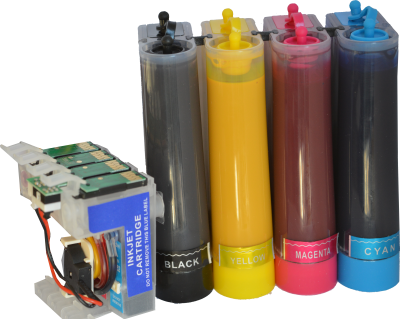 Sistema Continuo AQX Sublimacion Para Epson Tx235 Tx320 Tx420 400ml
