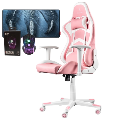 Combo Gamer 12: Silla GM20P + Mouse + Pad MP865