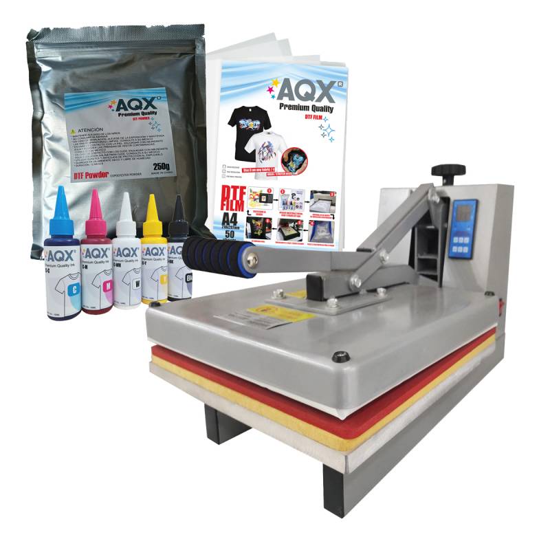 ESTAMPADORA PLANA 38x38CM PG EST-07 + KIT DTF