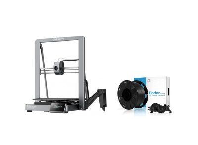 Impresora 3D Creality ENDER-3 V3 PLUS + Filamento Negro 1kg 1,75mm