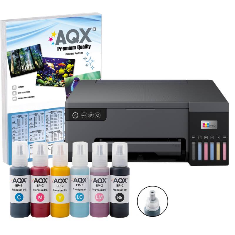 Impresora Sublimacion Epson L8050 Sist Continuo Original + 600ml AQX Ink para Sublimar