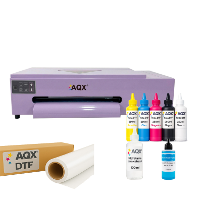 Impresora DTF18050R A3 + 1,5L Tintas + 50 Pet Film + 100ml Cleaner + 100ml Líquido Hidratante