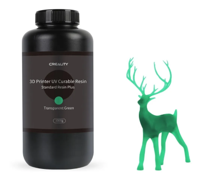 Resina Standard PLUS Creality 3D por 1 KG Verde Transparente